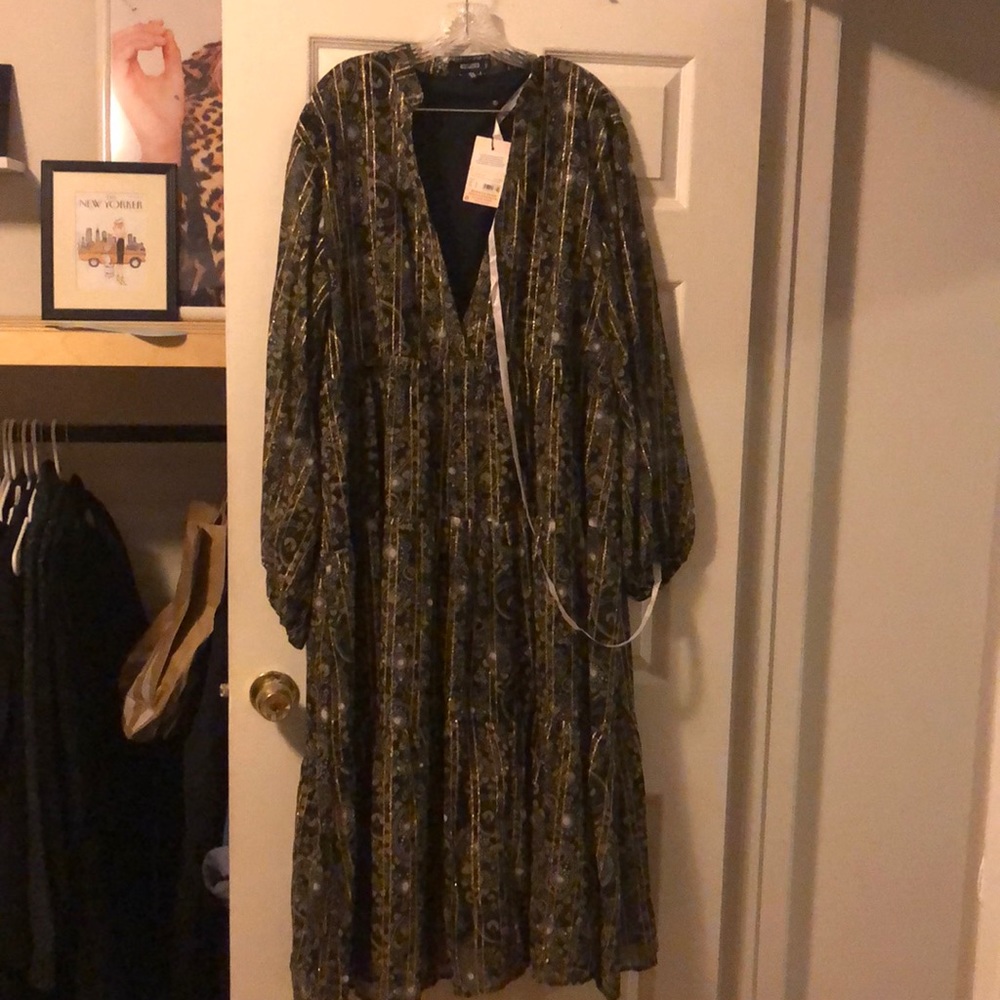 Missguided Olive Green Printed Maxi Dress - Picture 8 of 11